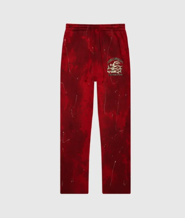 Hellstar Red Tye-Dye Sweatpants