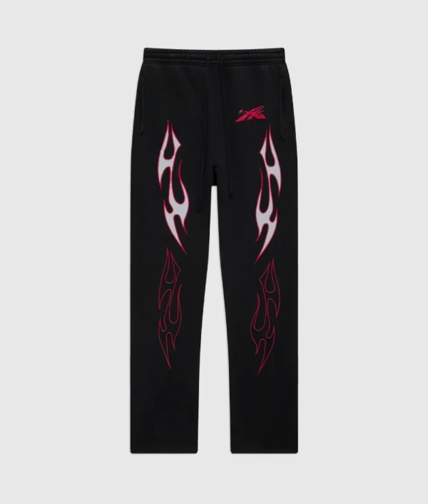 Hellstar Sports Future Flame Sweatpants Black