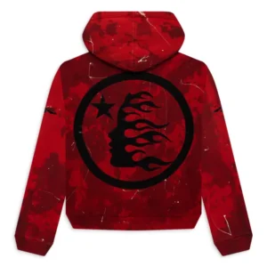 Hellstar Sports Red Tye-Dye Skull Hoodie