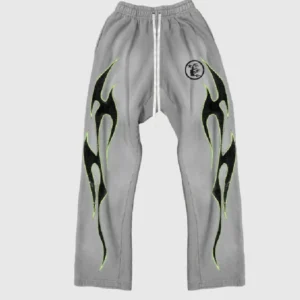 Hellstar Studios Flame Sweatpants Grey