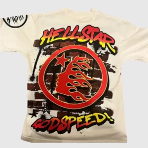 Hellstar Studios God Speed T-Shirt Cream