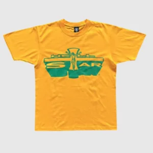 Hellstar Studios Jesus Emblem T-Shirt Yellow