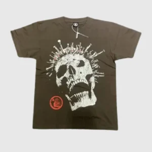 Hellstar Studios Skull T-Shirt Brown