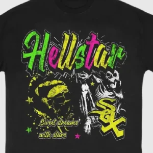 Hellstar Sweet Dreams With Stars T-Shirt Black